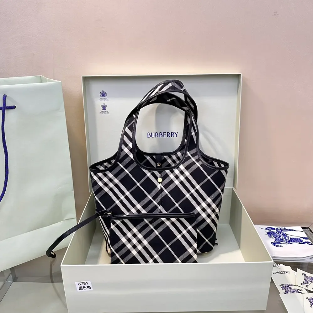 Burberry Small Check Tote for Women