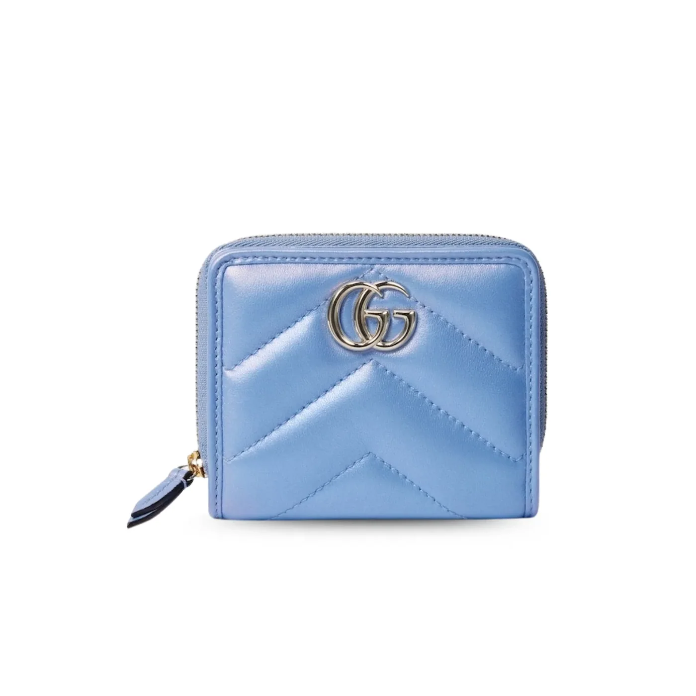 Gucci GG Marmont Mini Wallet Light Blue / Gucci GG Marmont Mini Wallet Light Blue /