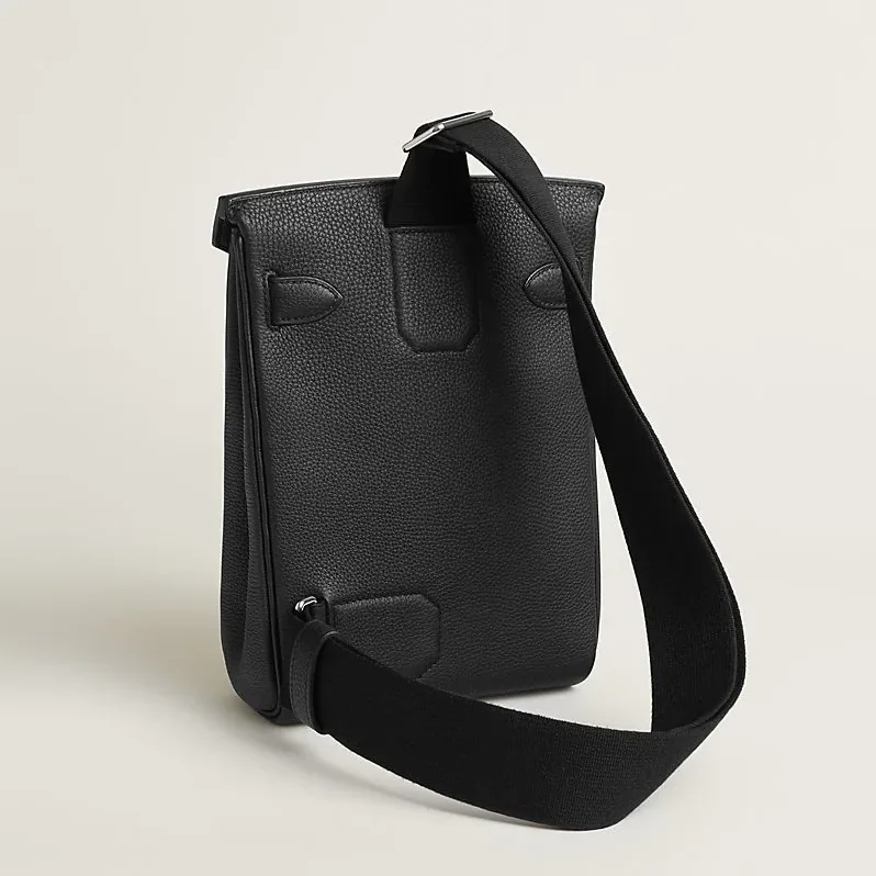 Hermes Hac A Dos PM Backpack in Noir Silver Hardware