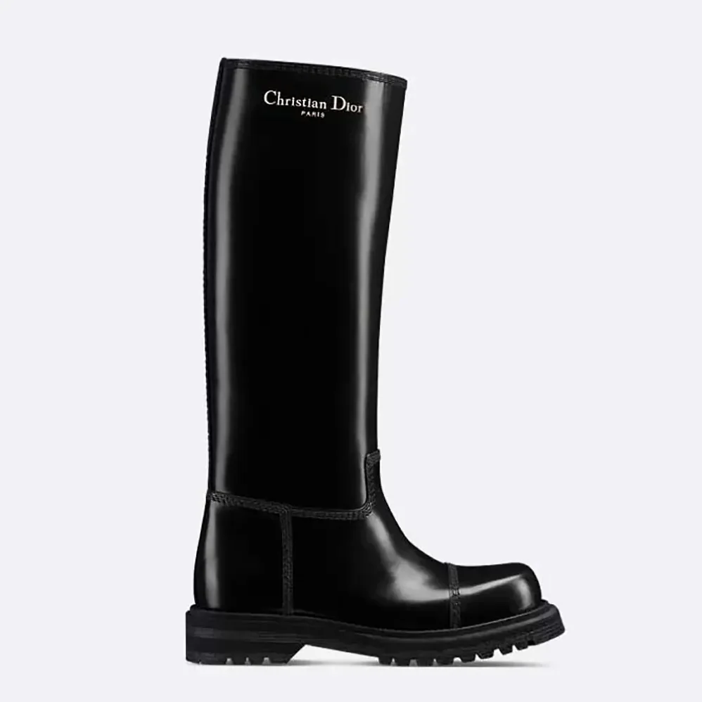 Dior Diorebel Boot Black Brushed Calfskin for Women