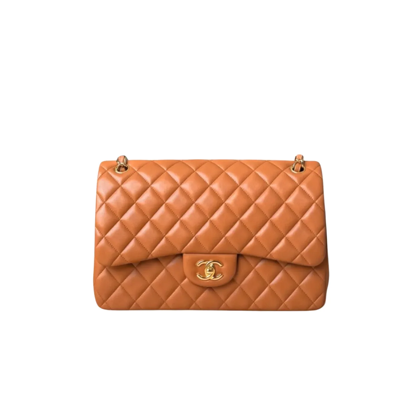 Chanel Classic Double Flap Bag Large Crossbody in Brown Gold Hardware Chanel Classic Double Flap Bag Large Crossbody in Brown Gold Hardware
