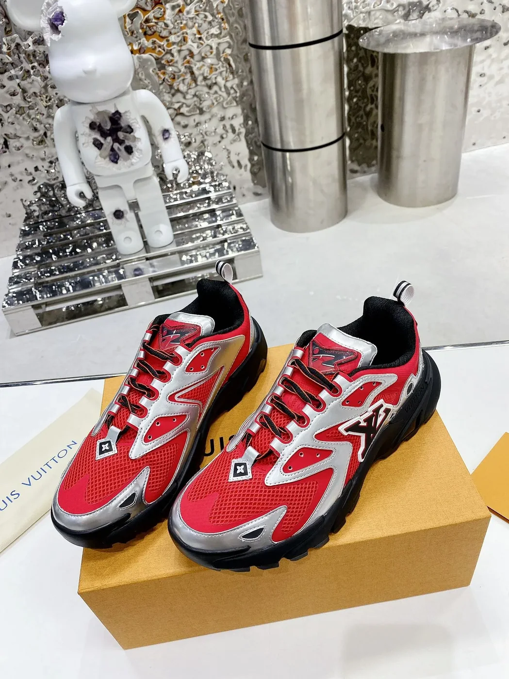 Louis Vuitton LV Runner Tatic Sneaker Red for Men