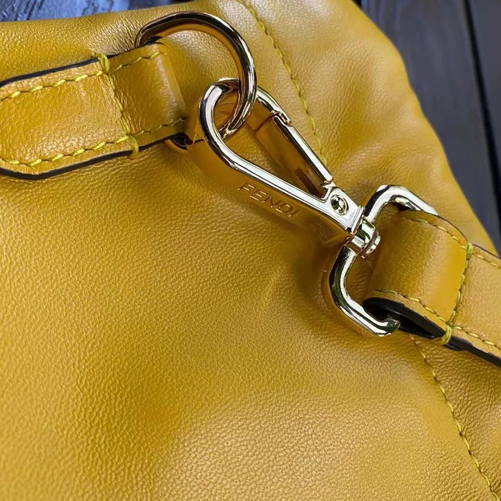 Fendi Fendi Pack Small Pouch Nappa Leather Bag for Men in Yellow