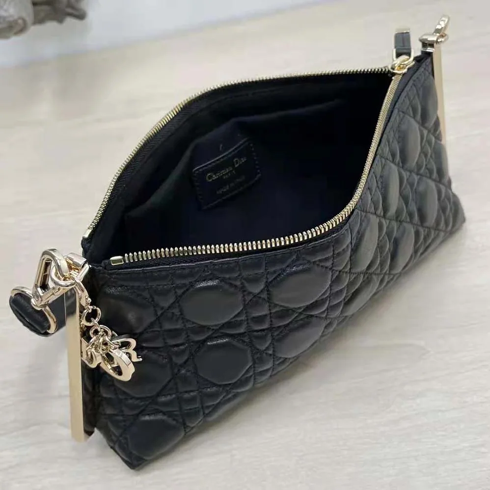 Dior Club Bag Black Cannage Lambskin for Women Dior Club Bag Black Cannage Lambskin for Women