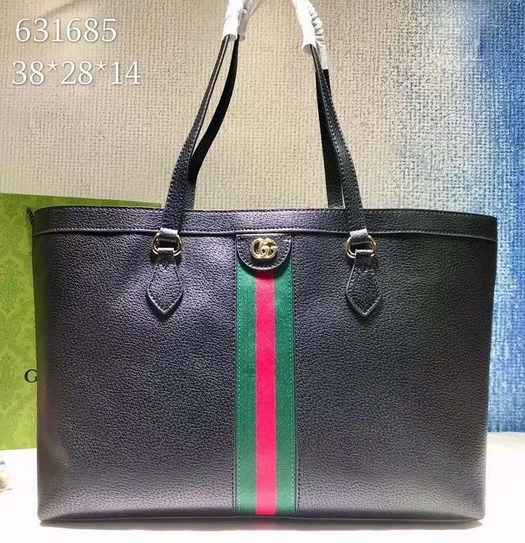 Gucci Ophidia Medium Tote Black / GG