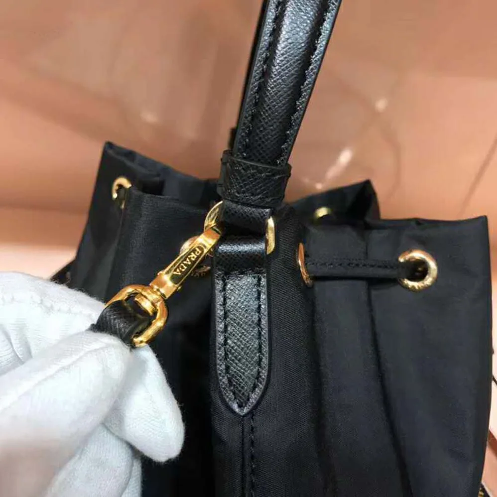 Prada Nylon Shoulder Bag for Women in Black Prada Nylon Shoulder Bag for Women in Black