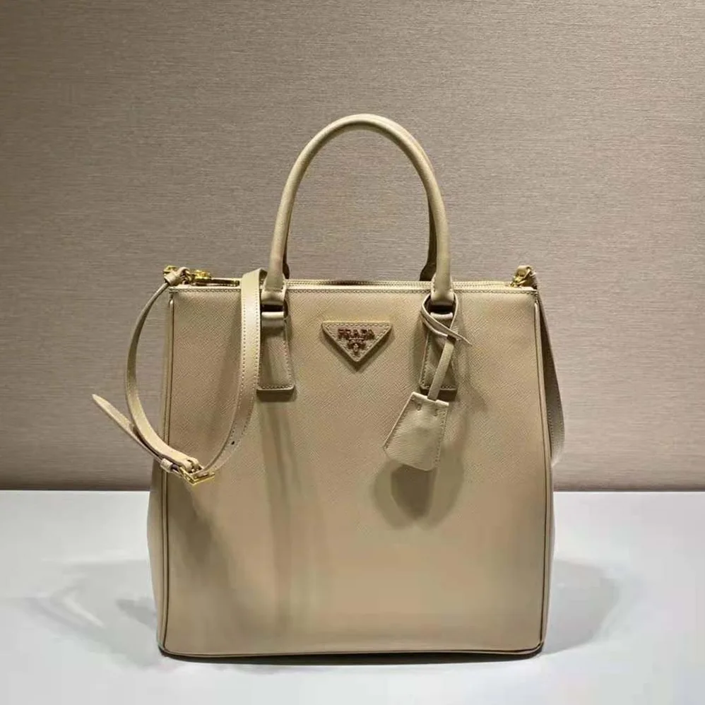 Prada Medium Prada Galleria Saffiano Leather Bag for Women in Sandy Prada Medium Prada Galleria Saffiano Leather Bag for Women in Sandy