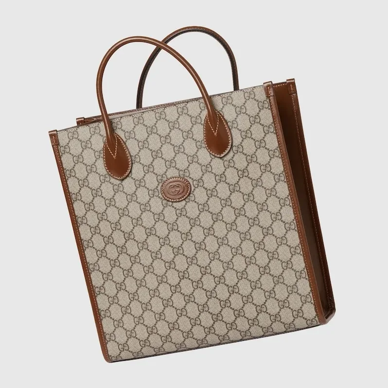 Gucci Tote Bag With Interlocking G Brown 92THG 8563 / Gucci Tote Bag With Interlocking G Brown 92THG 8563 /