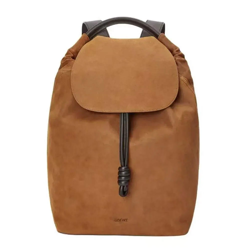 Loewe Flamenco Backpack in Pressed Suede for Unisex Loewe Flamenco Backpack in Pressed Suede for Unisex