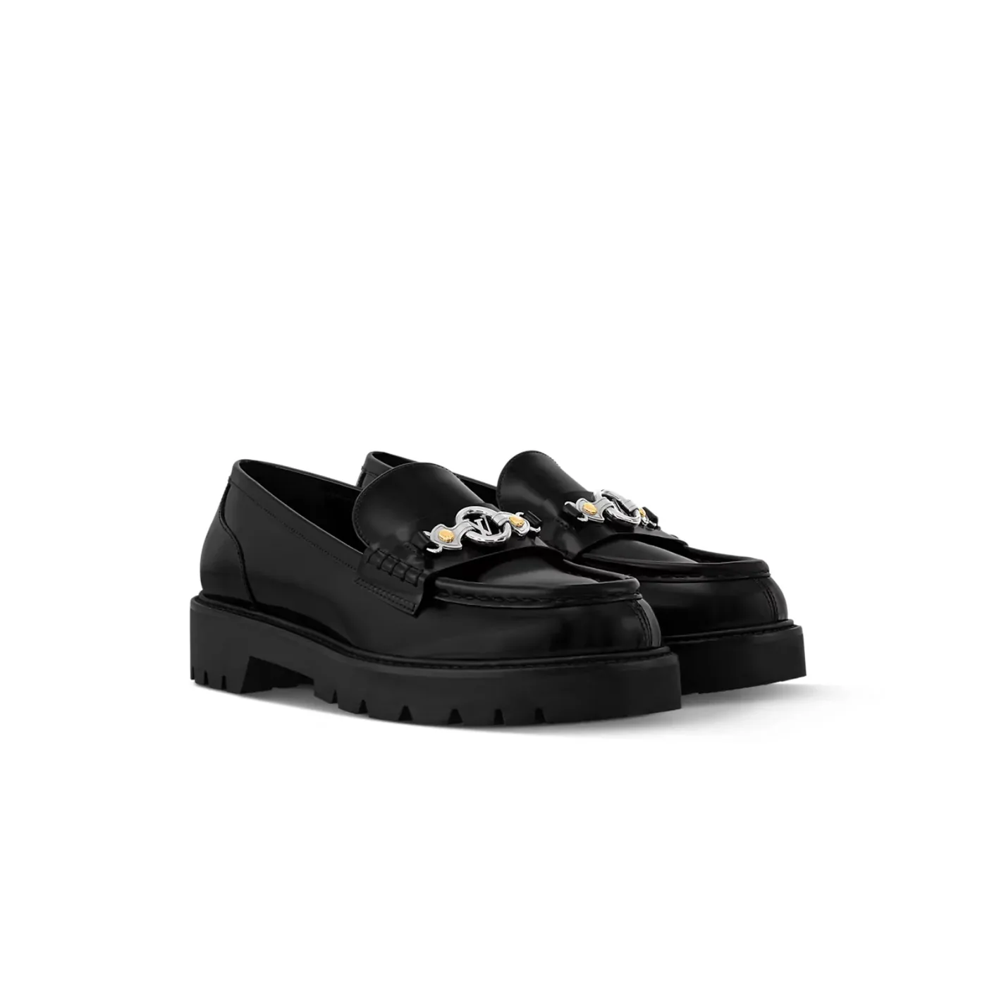 Louis Vuitton District Flat Loafer Black 1AGXHZ Louis Vuitton District Flat Loafer Black 1AGXHZ