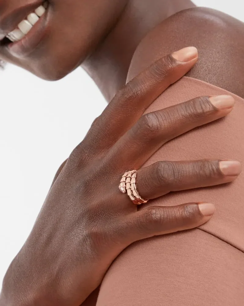 Bvlgari Serpenti Viper Ring Rose Gold Bvlgari Serpenti Viper Ring Rose Gold