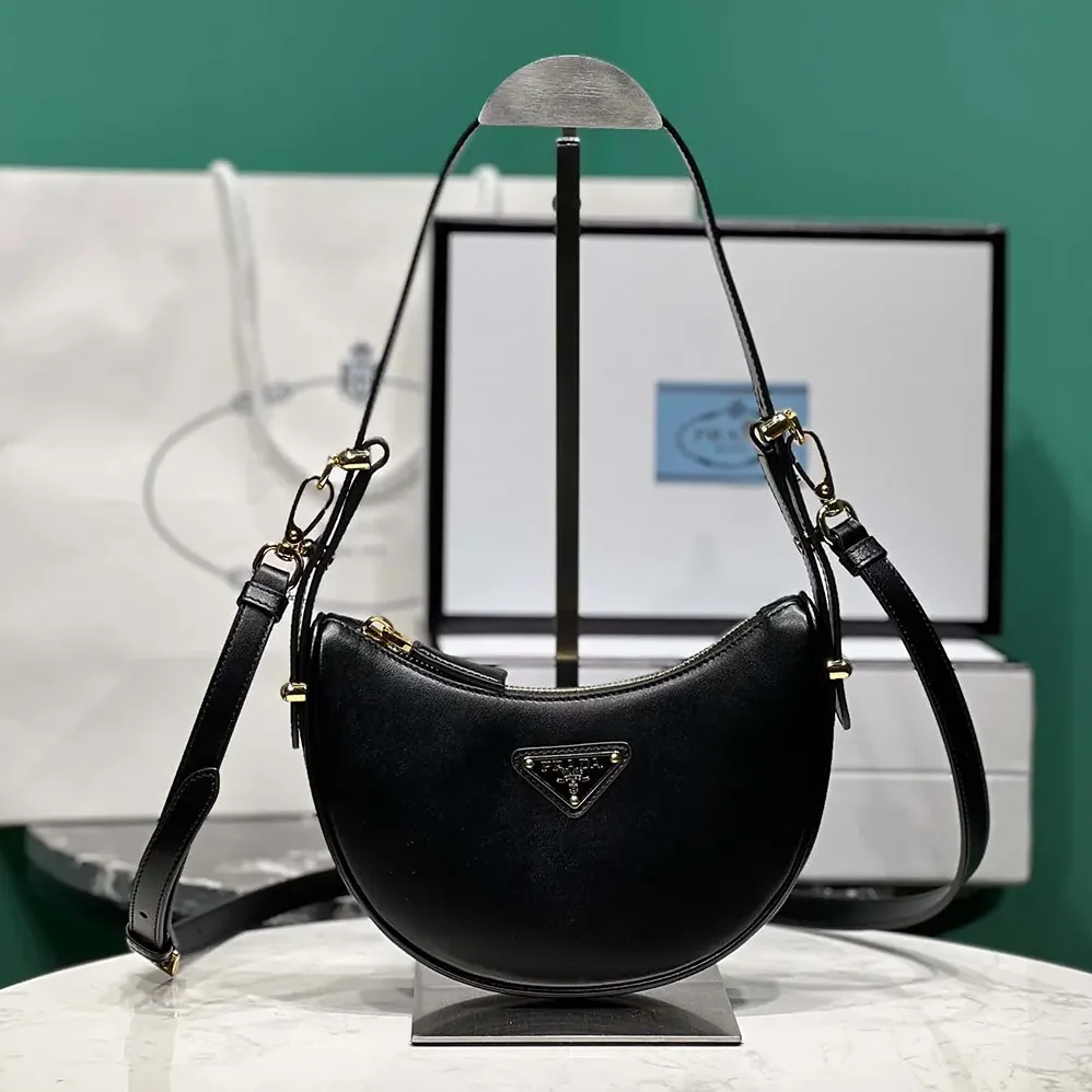 Prada Arqué Mini Leather Shoulder Bag for Women Prada Arqué Mini Leather Shoulder Bag for Women