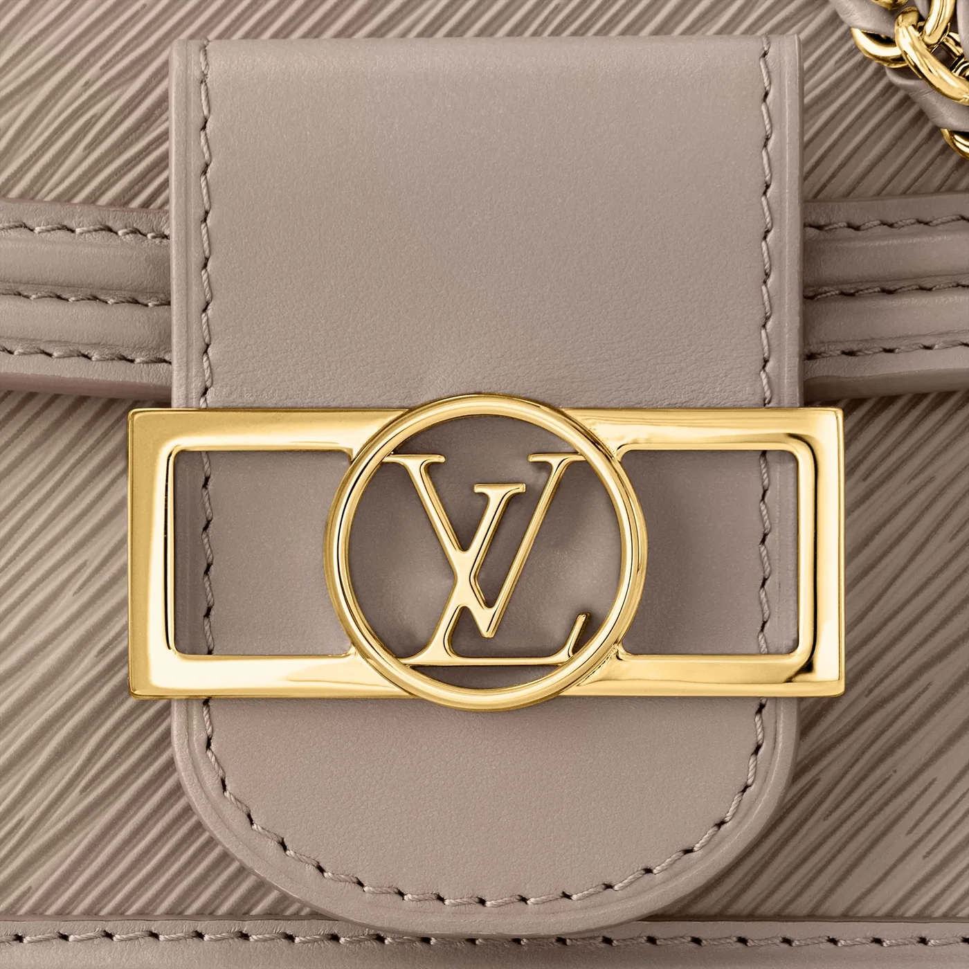 Louis Vuitton Mini Dauphine Brown Bag - 7.9 Inches / Louis Vuitton Mini Dauphine Brown Bag - 7.9 Inches /