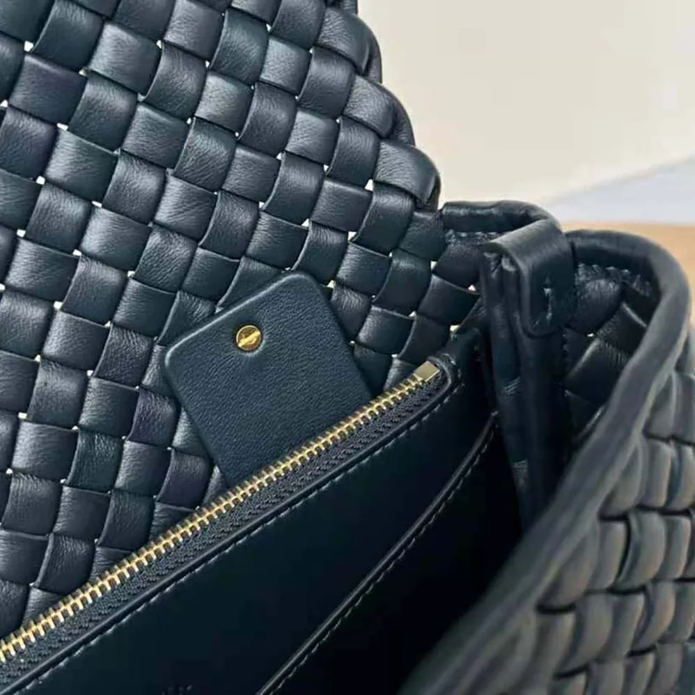 Bottega Veneta Patti Top Handle Bag in Lambskin for Women in Black Bottega Veneta Patti Top Handle Bag in Lambskin for Women in Black