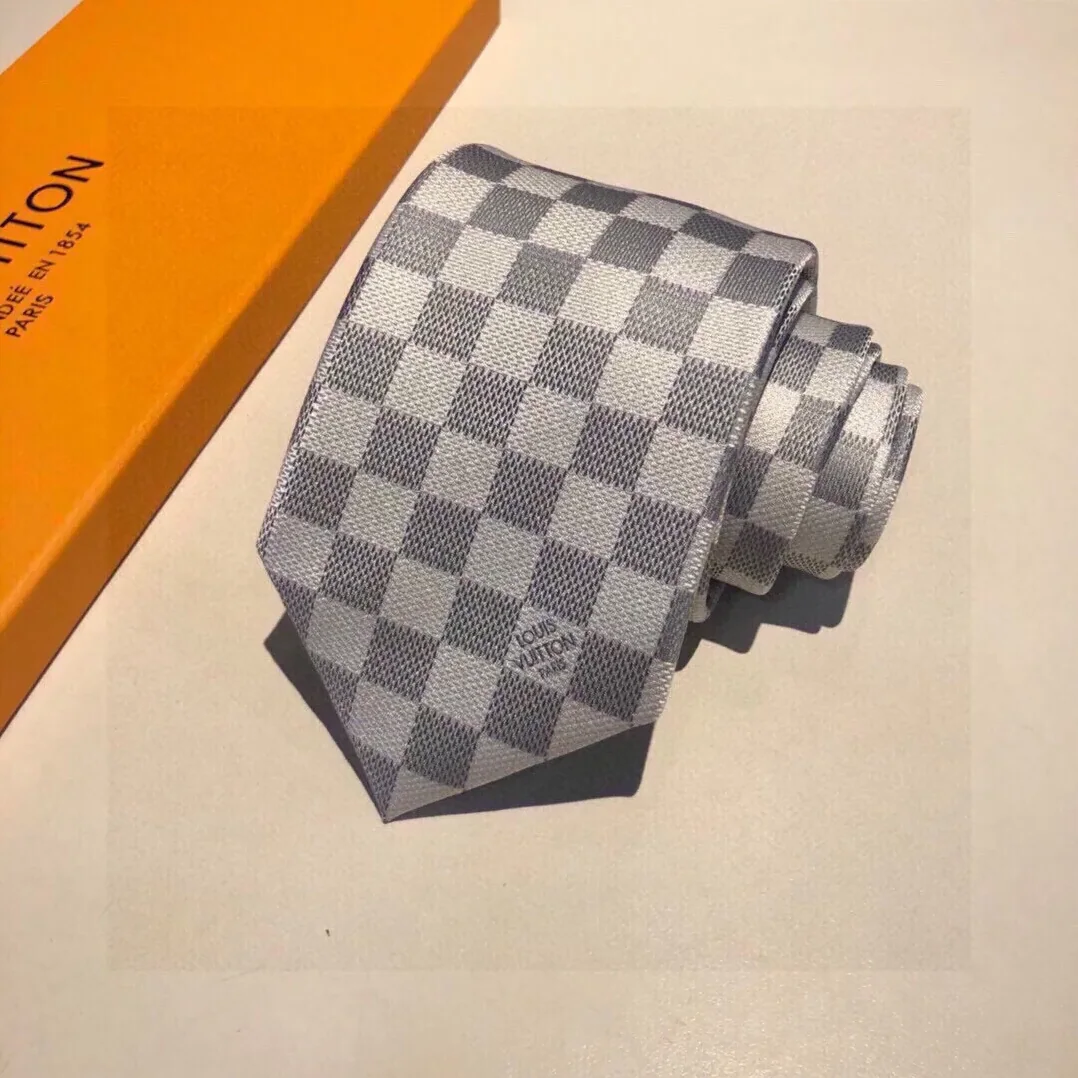 Louis Vuitton Damier Classic Tie Grey LV for Men Louis Vuitton Damier Classic Tie Grey LV for Men