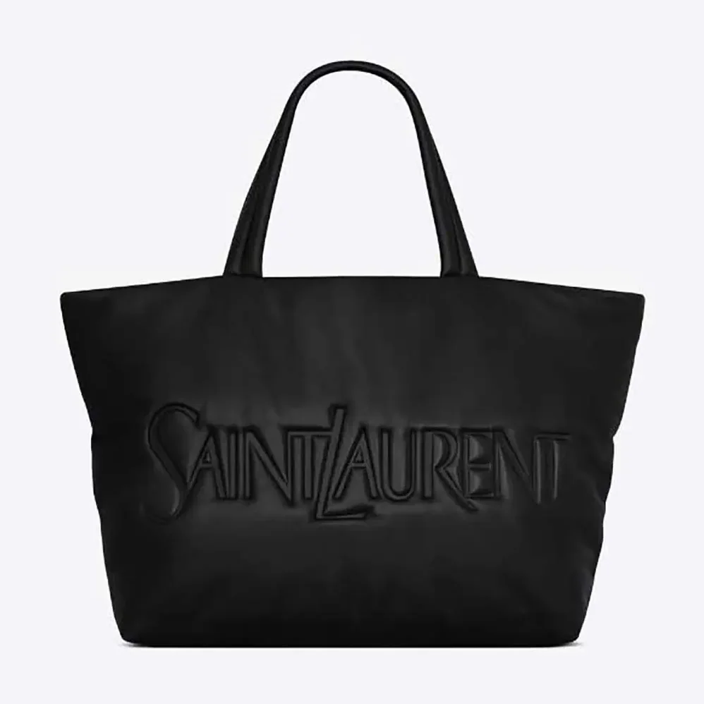 Saint Laurent YSL Saint Laurent Tote in Nappa Lambskin for Unisex in Black Saint Laurent YSL Saint Laurent Tote in Nappa Lambskin for Unisex in Black