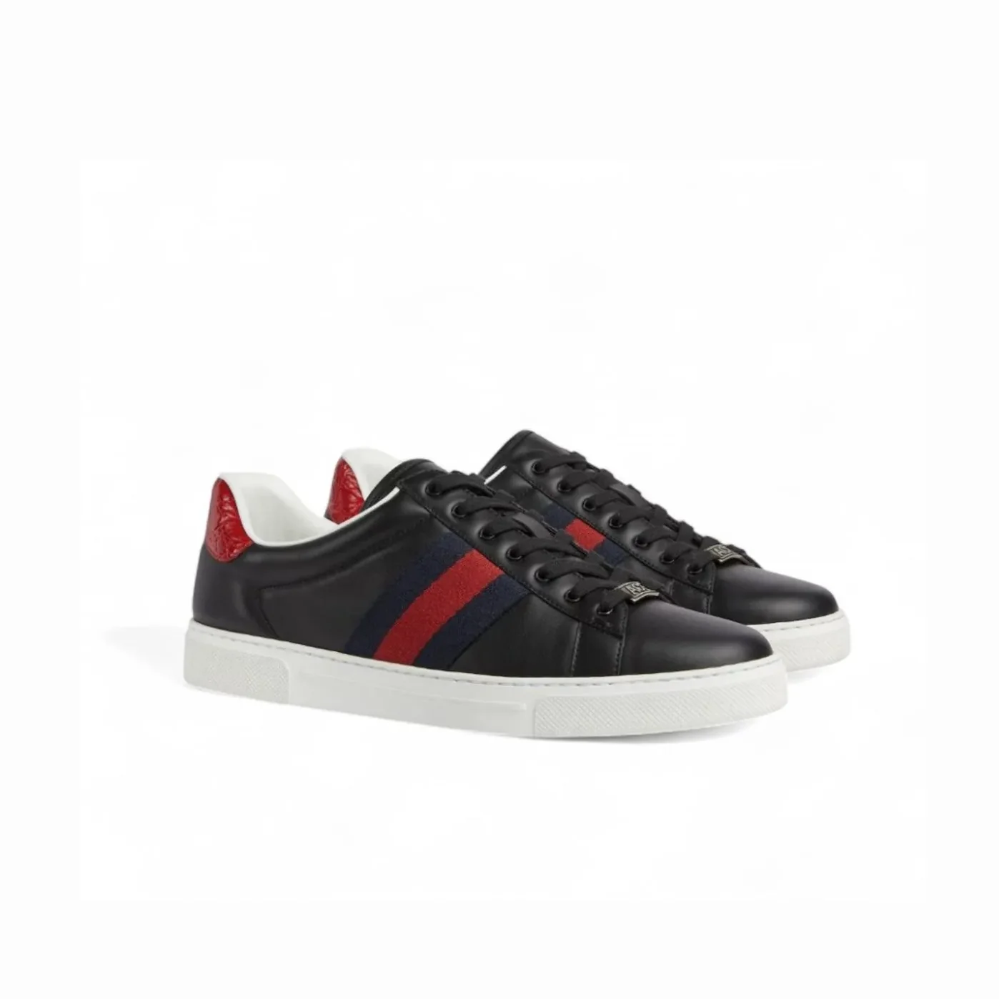 Gucci Ace Sneaker With Web Black