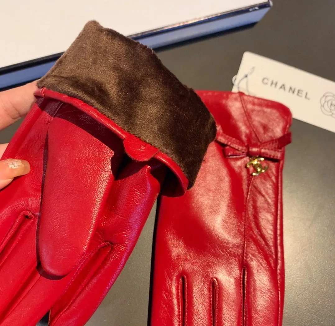 Chanel Gloves In Red Chanel Gloves In Red