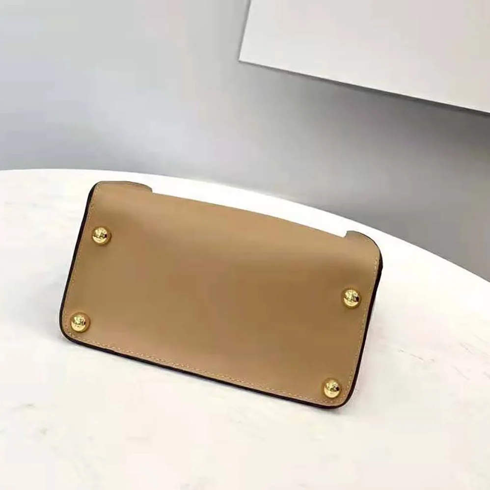 Fendi Way Small Made of Camellia-Colored Leather Bag for Women in Brown Fendi Way Small Made of Camellia-Colored Leather Bag for Women in Brown