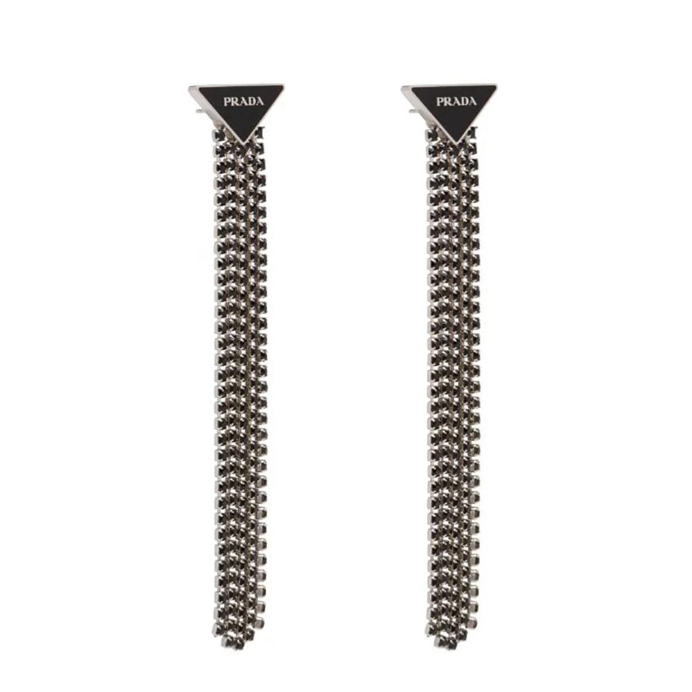 Prada Prada Symbole Drop Earrings for Women in Black