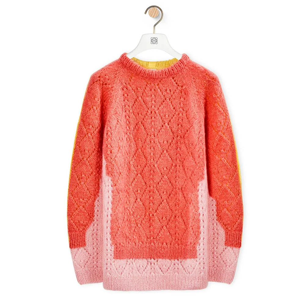 Loewe Trompe Loeil Sweater in Mohair for Women Loewe Trompe Loeil Sweater in Mohair for Women