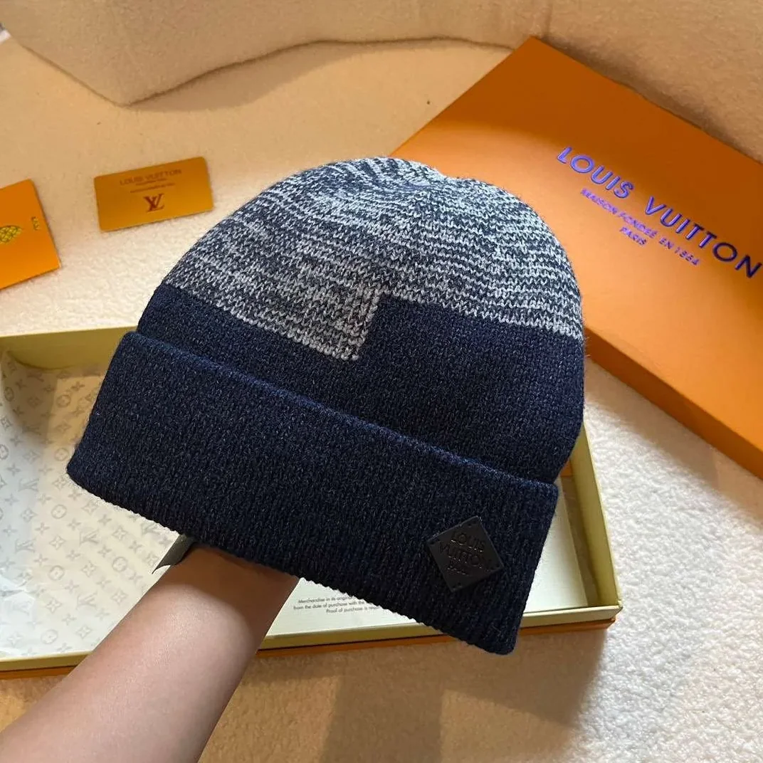 Louis Vuitton Neo Petit Damier Beanie Dark Blue Louis Vuitton Neo Petit Damier Beanie Dark Blue