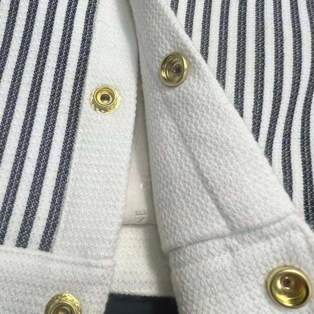 Celine Cropped Chelsea Jacket in Textured Wool for Women