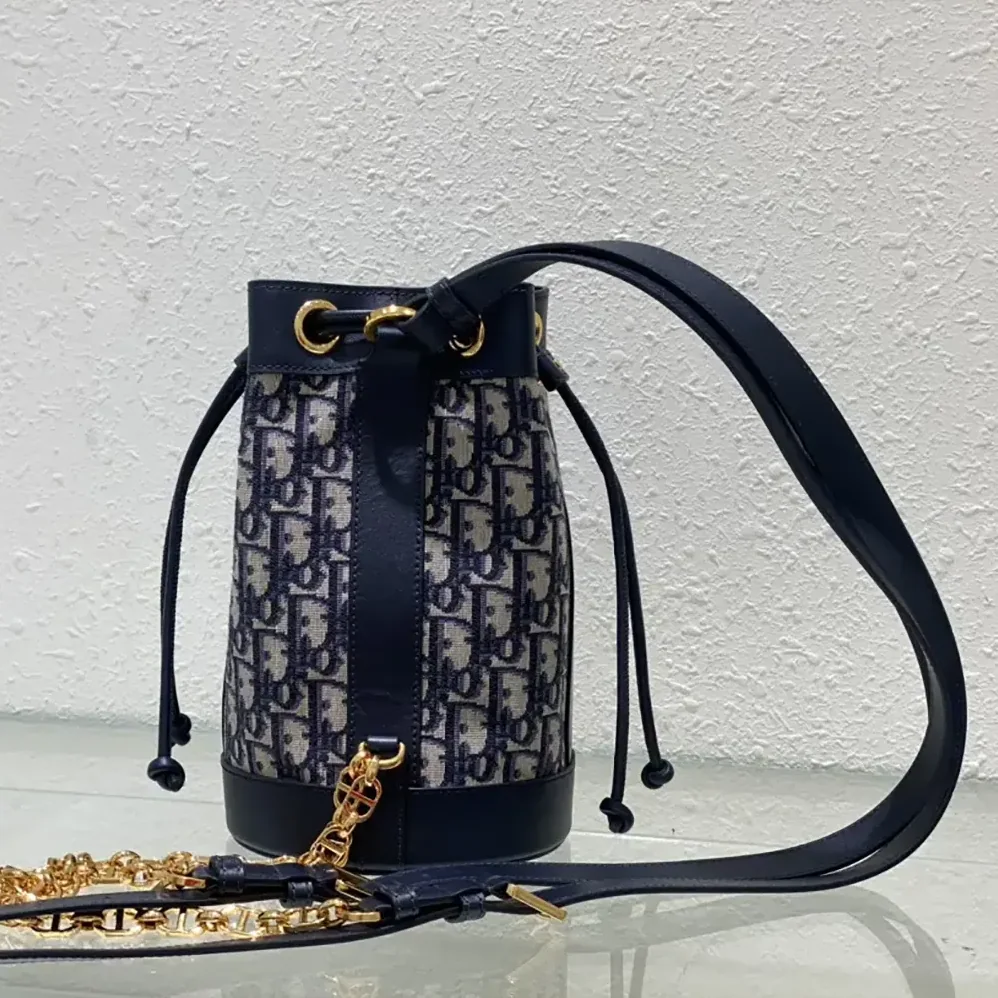 Dior Small Dior Backpack Blue Dior Oblique Jacquard for Women