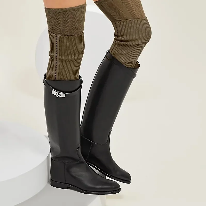Hermes Jumping Boots Black