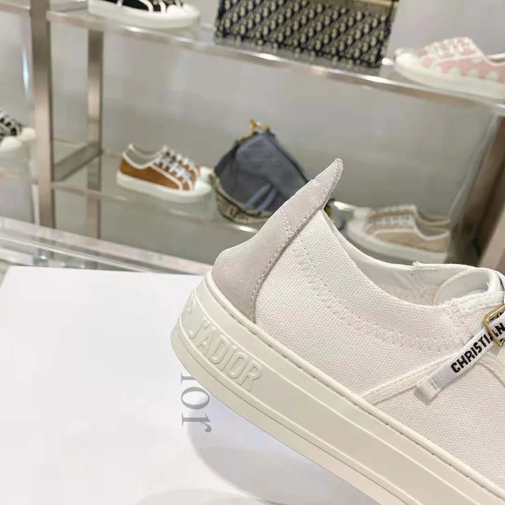 Dior Walk N Dior Sneaker White Canvas and Suede Calfskin for Women Dior Walk N Dior Sneaker White Canvas and Suede Calfskin for Women