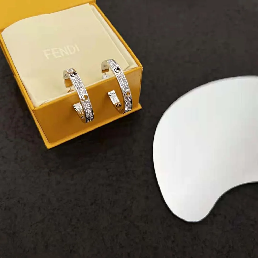 Fendi F Is Fendi Earrings Silver for Women in coloured Fendi F Is Fendi Earrings Silver for Women in coloured