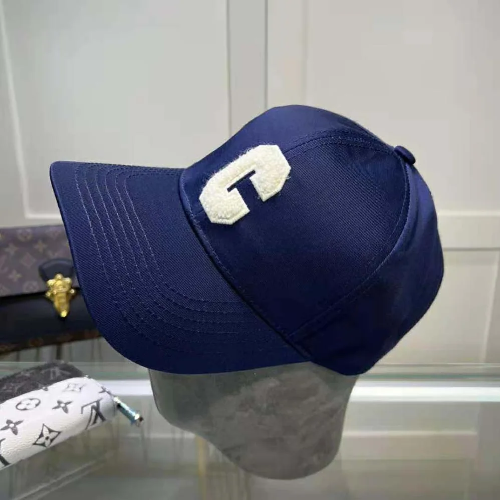 Celine Initial Baseball Cap in Cotton for Women in Navy