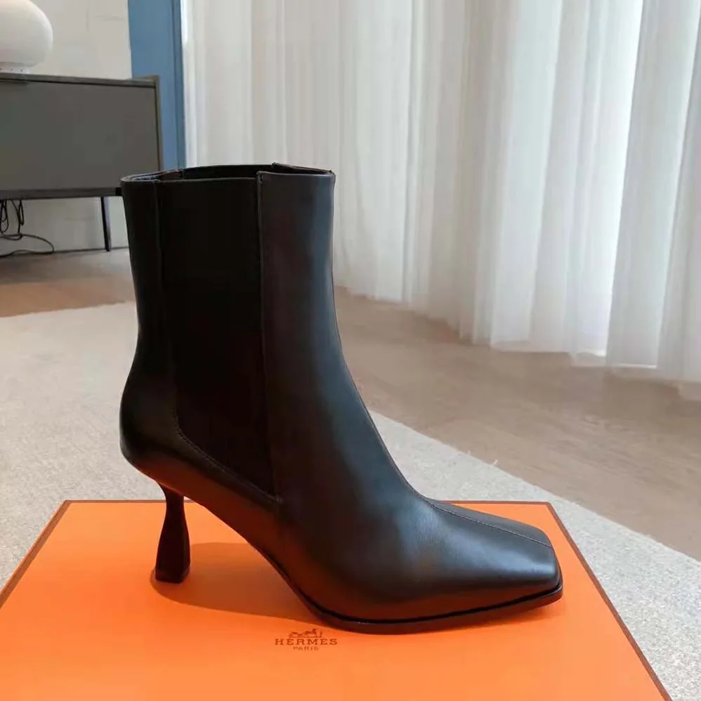 Hermes Gill 75 Ankle Boot for Women in Black