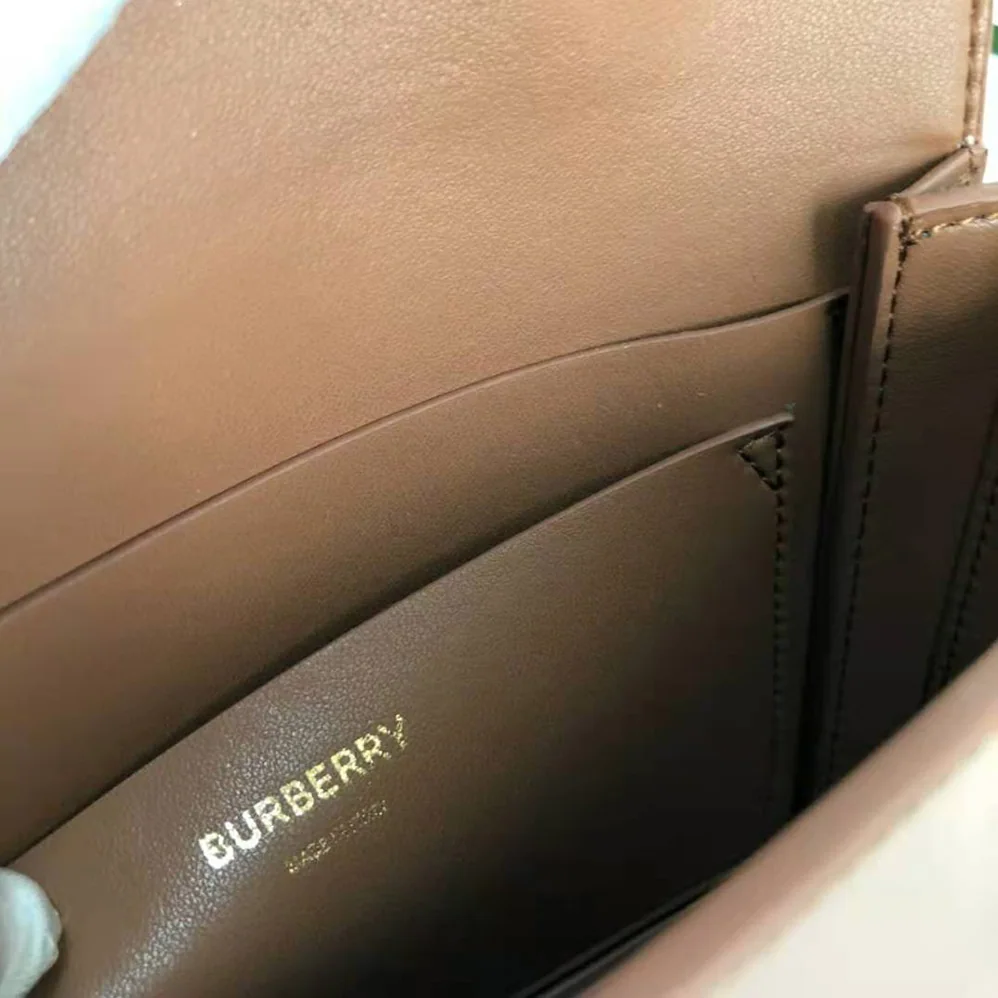 Burberry Small Two-tone Leather Grace Bag for Women in Brown