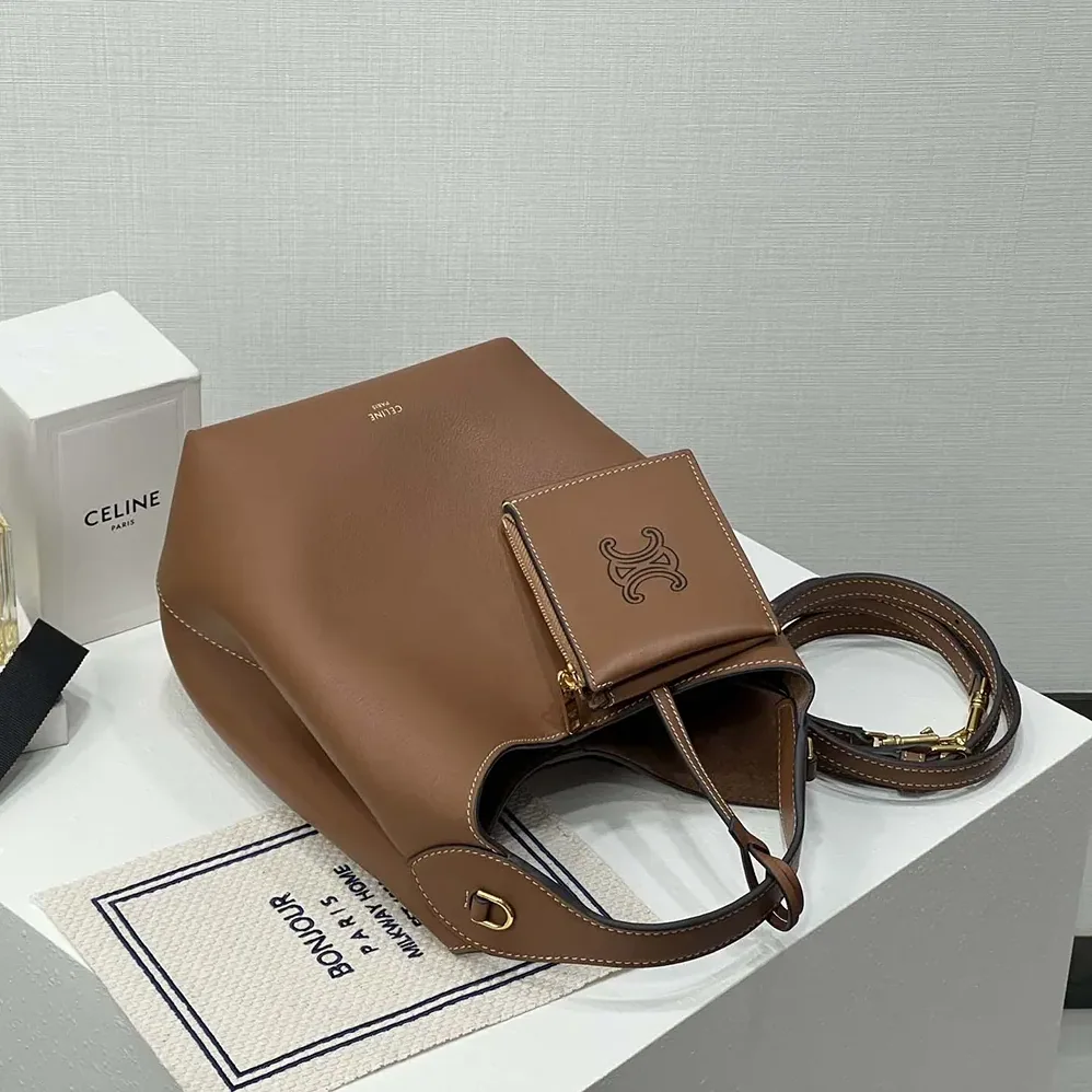 Celine Small Hobo in Supple Smooth Calfskin for Women in Tan Celine Small Hobo in Supple Smooth Calfskin for Women in Tan