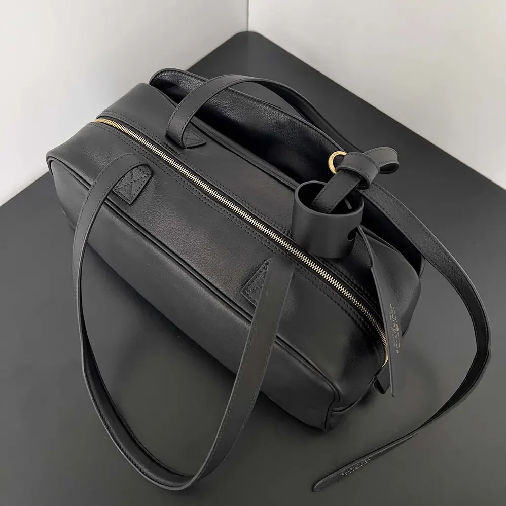 Prada Carrie Bowling Bag Small in Black Calfskin for Women Prada Carrie Bowling Bag Small in Black Calfskin for Women