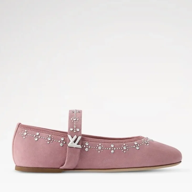 Louis Vuitton Romy Flat Ballerina Vintage Pink 1AICXP Louis Vuitton Romy Flat Ballerina Vintage Pink 1AICXP
