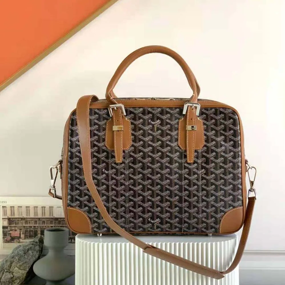 Goyard Ambassade MM Document Case for Women in Brown Goyard Ambassade MM Document Case for Women in Brown