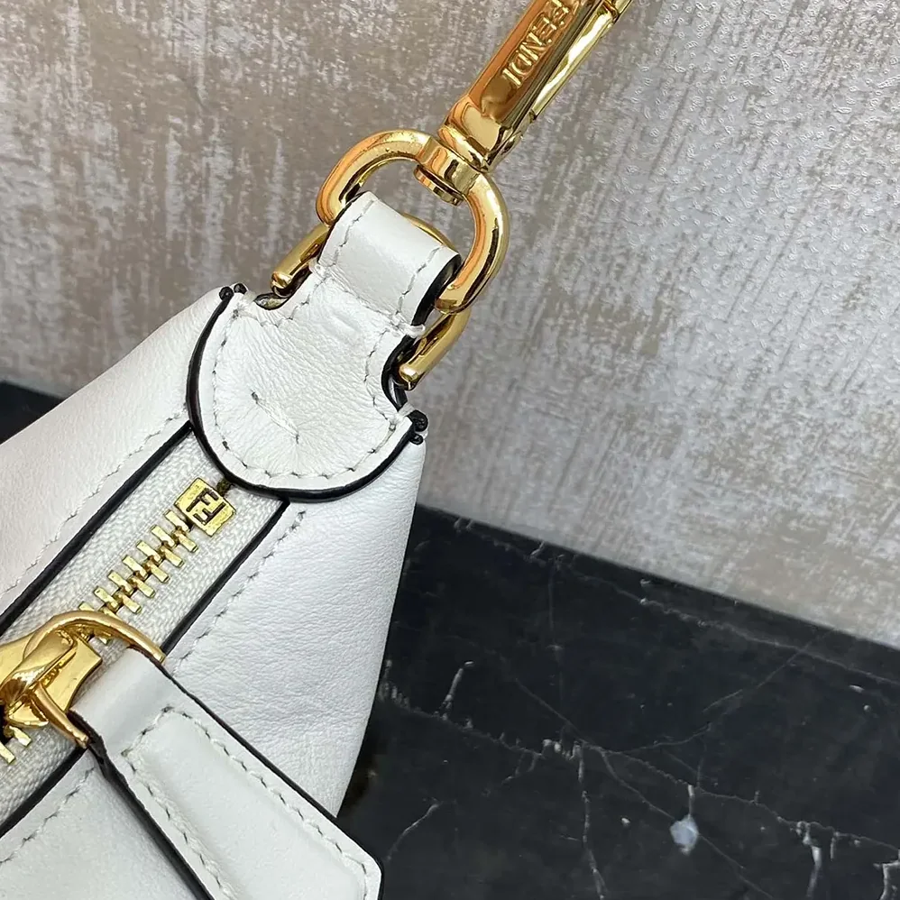 Fendi Fendigraphy Mini White Leather Mini bag for Women Fendi Fendigraphy Mini White Leather Mini bag for Women