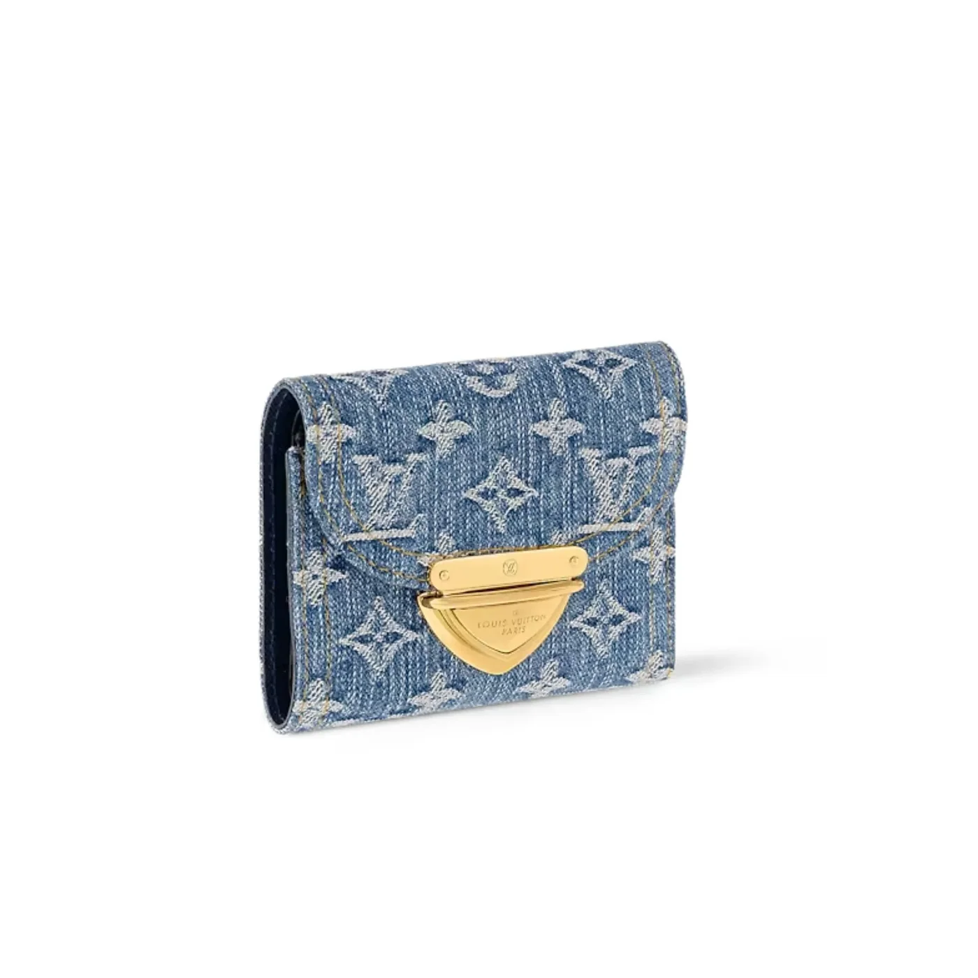 Louis Vuitton Victorine Wallet Blue 4.7 Inches/