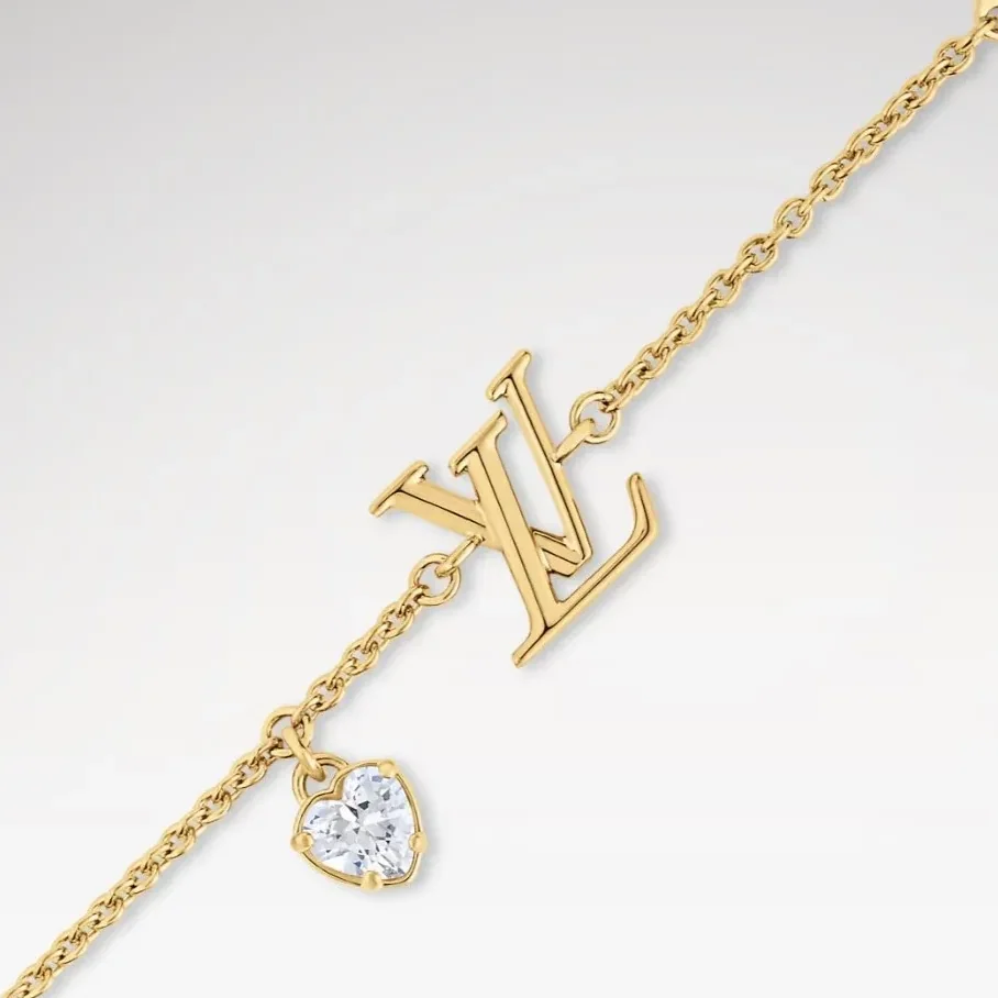 Louis Vuitton LV Iconic Heart Bracelet Gold in Toned
