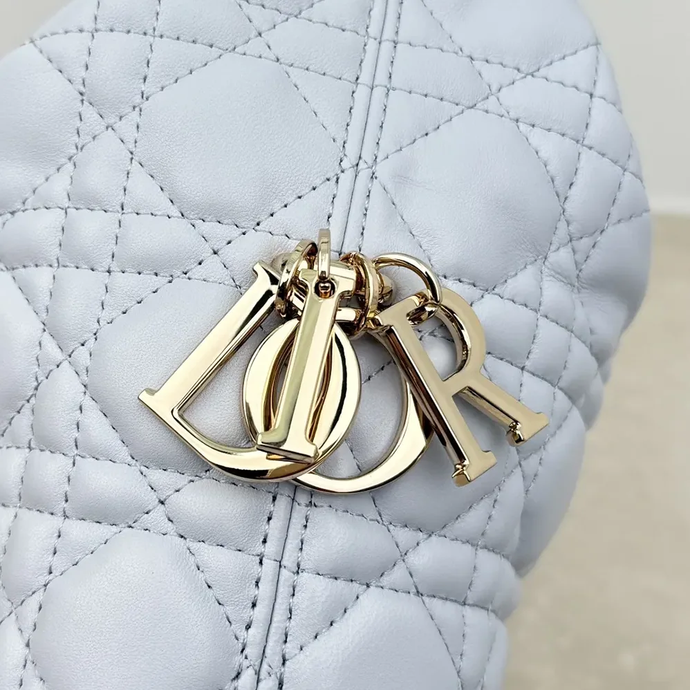 Dior Small Dior Toujours Hobo Bag Ice Blue Cannage Lambskin for Women Dior Small Dior Toujours Hobo Bag Ice Blue Cannage Lambskin for Women