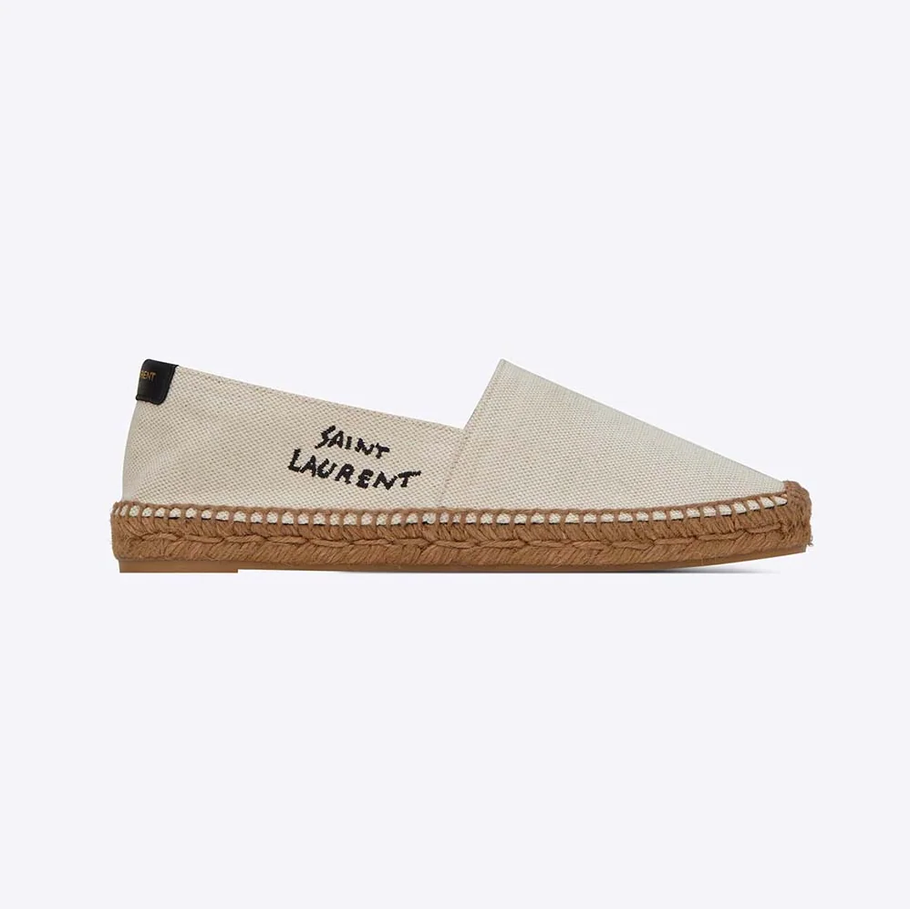 Saint Laurent YSL Saint Laurent Embroidered Espadrilles in Canvas for Women Saint Laurent YSL Saint Laurent Embroidered Espadrilles in Canvas for Women