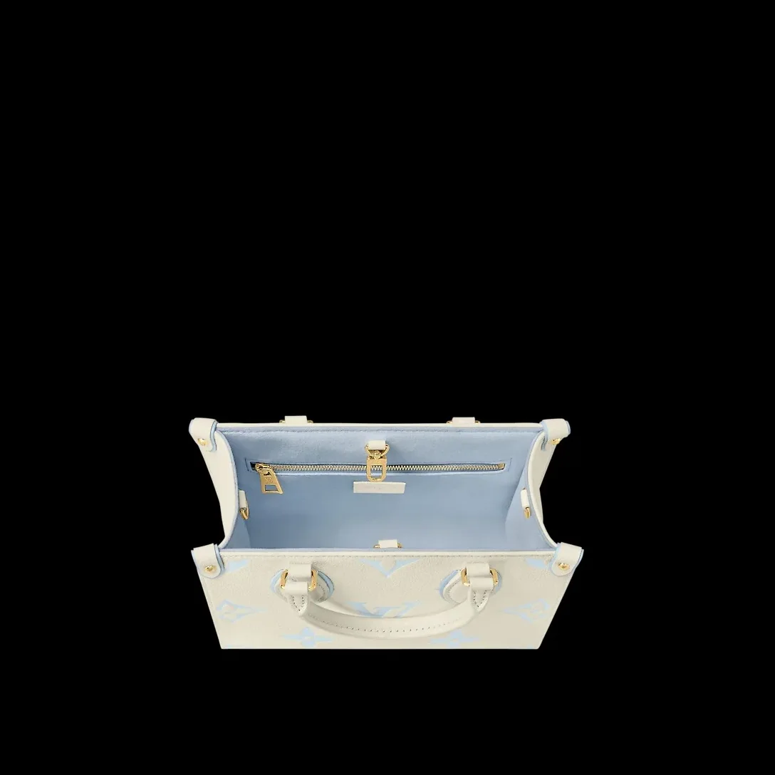Louis Vuitton OnTheGo PM Tote Bag in White Gold Hardware Louis Vuitton OnTheGo PM Tote Bag in White Gold Hardware