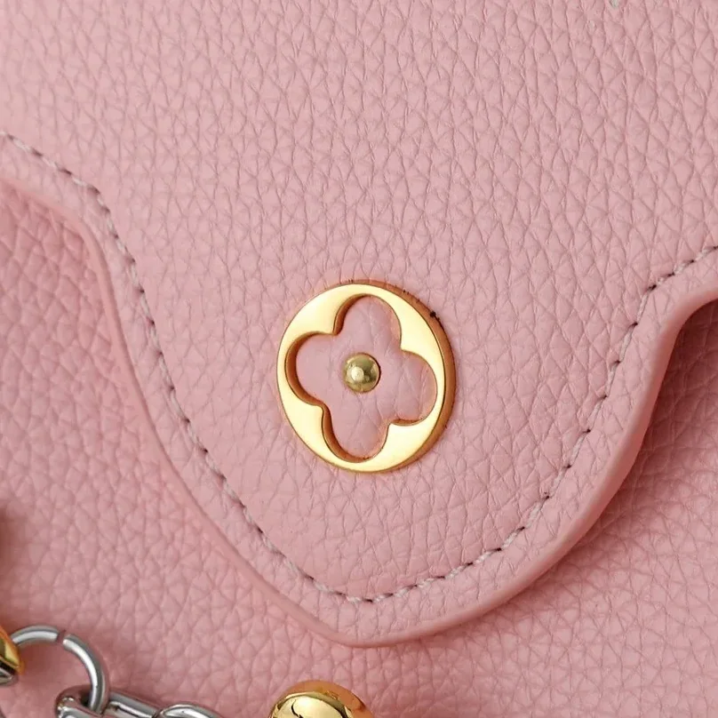 Louis Vuitton Capucines Mini Top Handle Bag / Light Pink Silver/ Gold Hardware