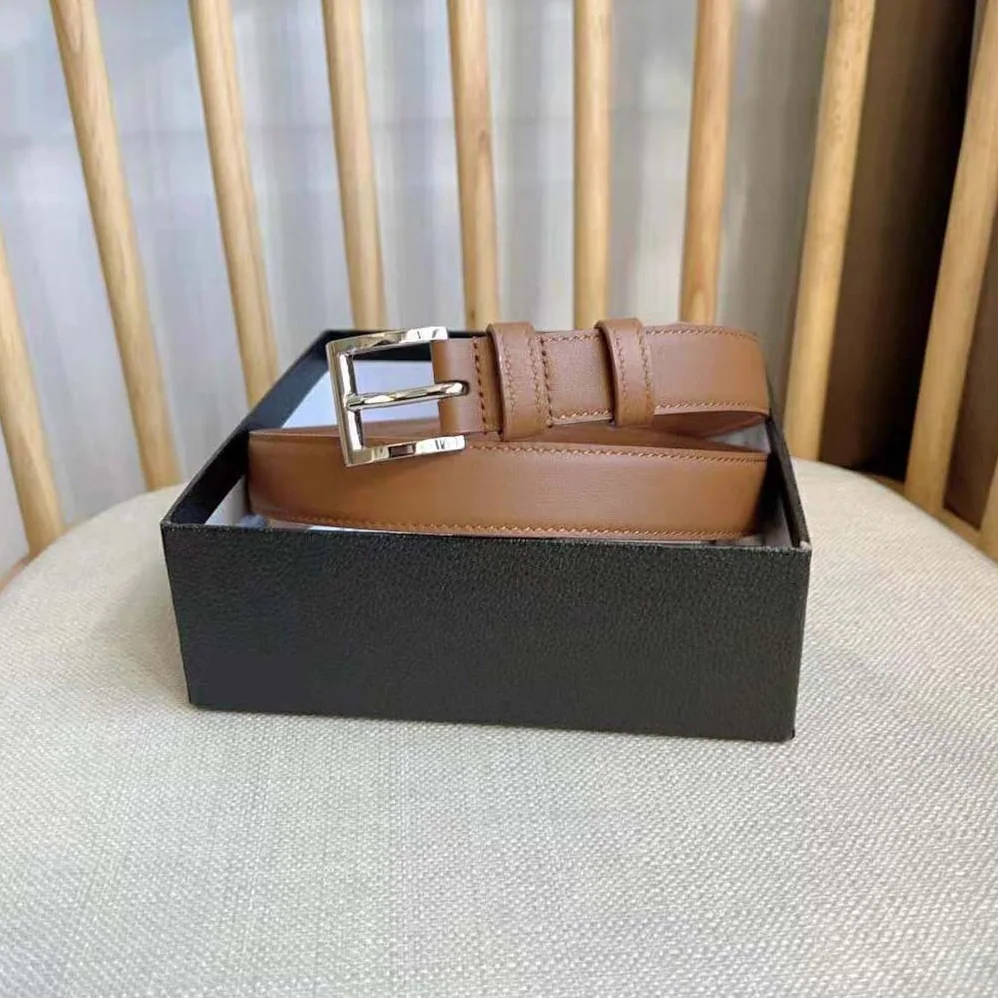 Prada N Leather Belt with Enameled-metal Triangle Logo for Unisex in Brown Prada N Leather Belt with Enameled-metal Triangle Logo for Unisex in Brown