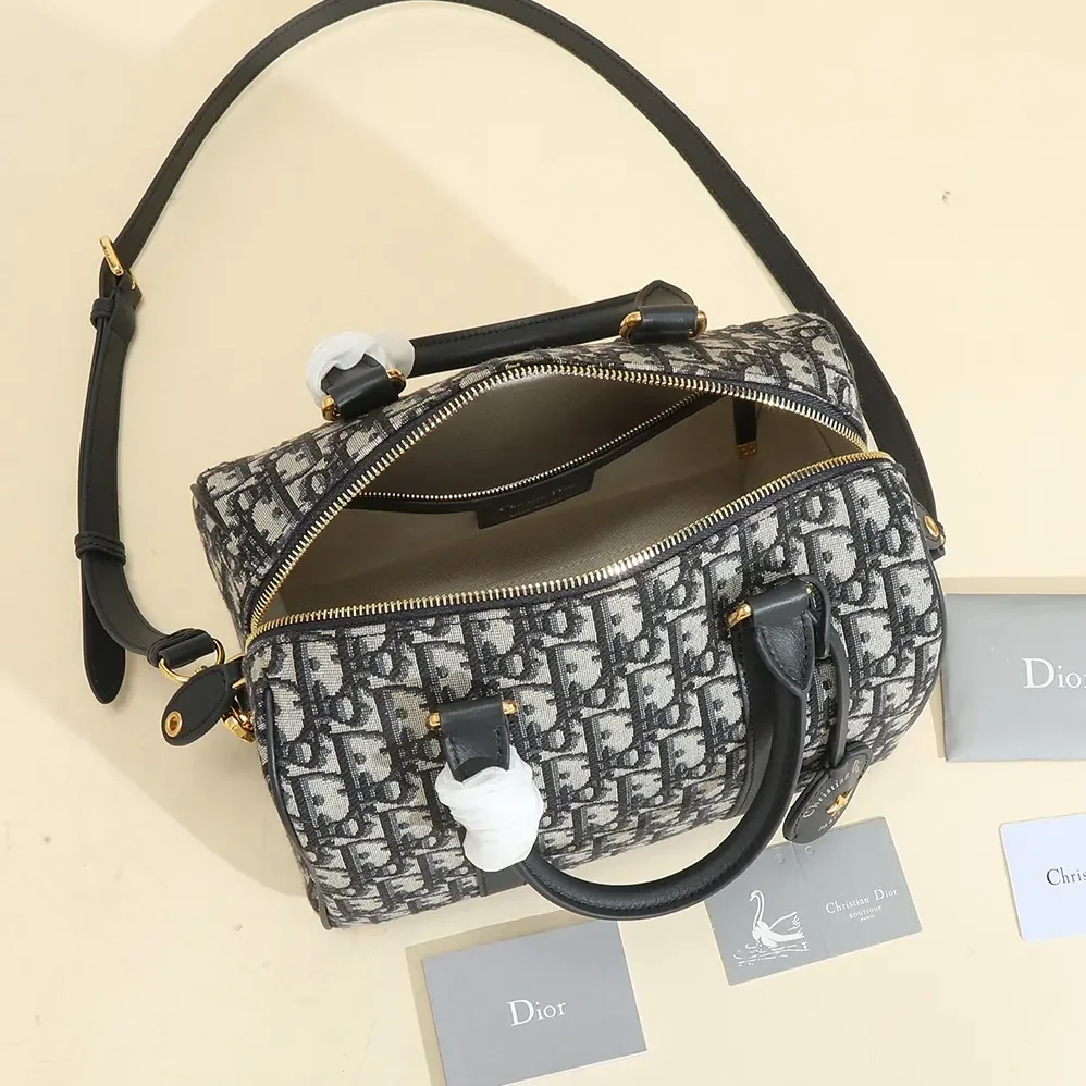 Dior Dior Groove 25 Bag Blue Dior Oblique Jacquard for Unisex