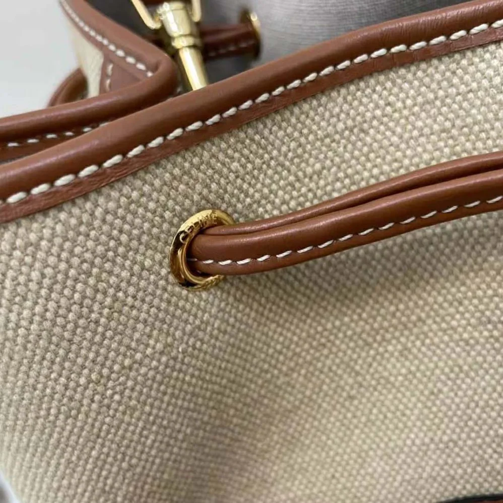 Celine Seau Marin in Textile and Calfskin for Women Celine Seau Marin in Textile and Calfskin for Women