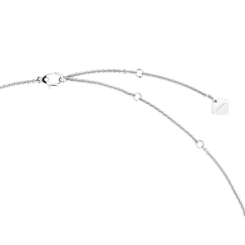 Chanel Coco Necklace Silver Hardware