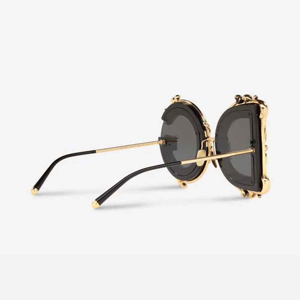 Dolce Gabbana D&G DG Baroque Sunglasses for Women in Gold Dolce Gabbana D&G DG Baroque Sunglasses for Women in Gold